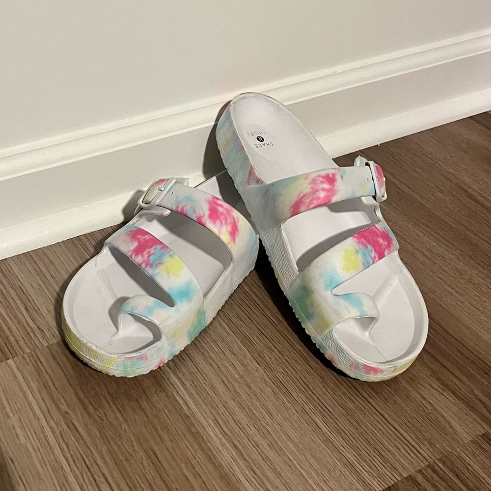 Shade and Shore Tie-Dye Sandals Size 11